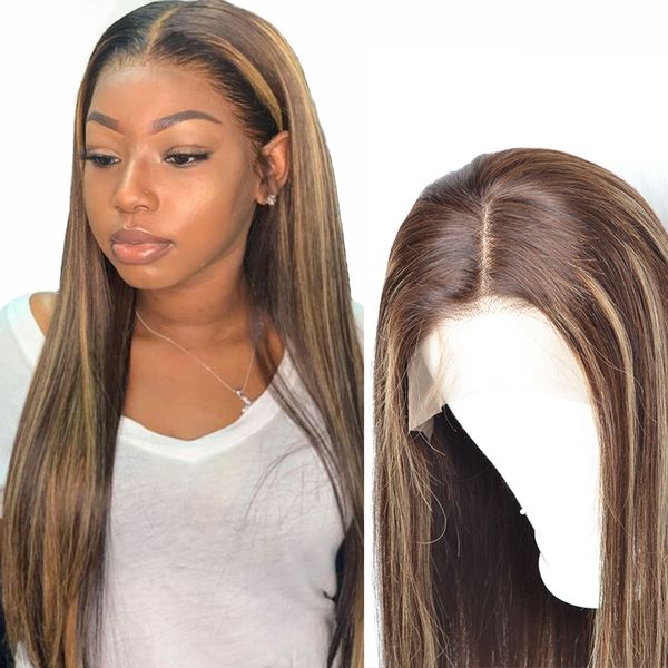 13x4 straight lace front human hair wigs highlight color #4/1b/27 deep part ombre human hair lace wigs pre-plucked for women, Black;brown
13x4 straight lace front human hair wigs highlight color #4/1b/27 deep part ombre human hair lace wigs pre-plucked for women, Black;brown