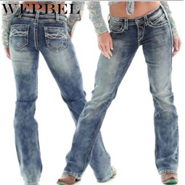 wepbel jeans slim wash ретро жан длинные брюки джинсовые ковбойские брюки джинсы для женщин, Blue
wepbel jeans slim wash ретро жан длинные брюки джинсовые ковбойские брюки джинсы для женщин, Blue