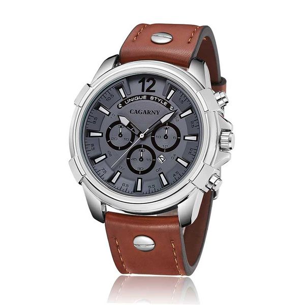big case analog quartz watch men waterproof leather strap mens watches cagarny dz relogios masculino, Slivery;brown
big case analog quartz watch men waterproof leather strap mens watches cagarny dz relogios masculino, Slivery;brown