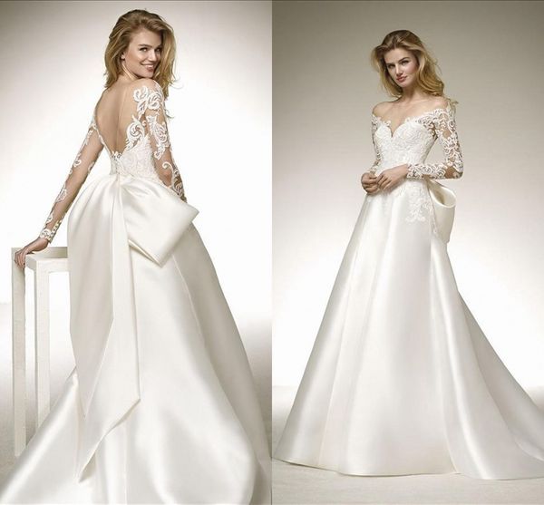 New Arrival Long Sleeve Wedding Dresses Satin Sexy Elegant Wedding Dress Plus Size White Backless Bridal Gowns Vestidos De Novia
New Arrival Long Sleeve Wedding Dresses Satin Sexy Elegant Wedding Dress Plus Size White Backless Bridal Gowns Vestidos De Novia