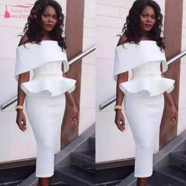 south african off-shoulder prom dresses 2019 length ruffles sheath formal evening gowns zipper back black girls jq195, White;black
south african off-shoulder prom dresses 2019 length ruffles sheath formal evening gowns zipper back black girls jq195, White;black