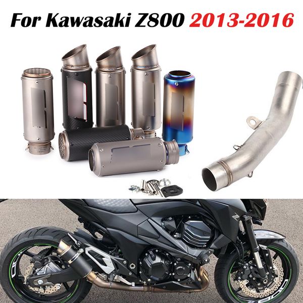 slip on motorcycle exhaust system full pipe muffler escape tip pipe + modified link connect for z800 2013-2016
slip on motorcycle exhaust system full pipe muffler escape tip pipe + modified link connect for z800 2013-2016