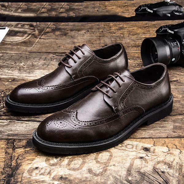 bullock men's shoes 2019 summer new breathable business shoes men's large size tooling, Black
bullock men's shoes 2019 summer new breathable business shoes men's large size tooling, Black