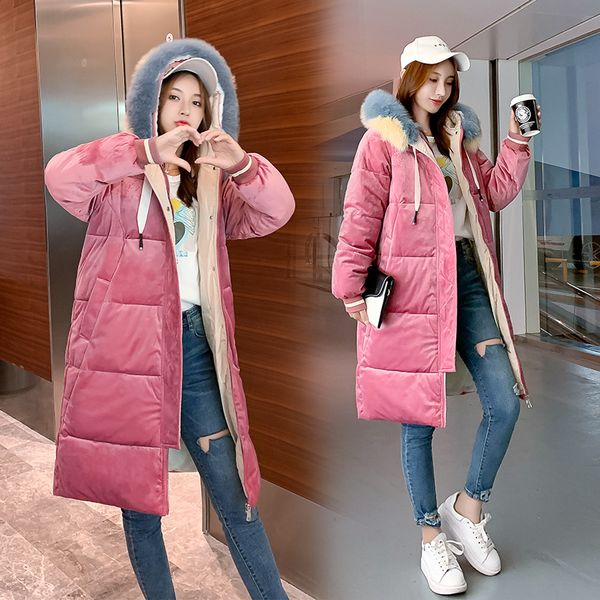 dongdaemun down jacket cotton-padded clothes women's 2019 gold velvet down coat very fairy cotton-padded jacket coat winter mid, Blue;black
dongdaemun down jacket cotton-padded clothes women's 2019 gold velvet down coat very fairy cotton-padded jacket coat winter mid, Blue;black