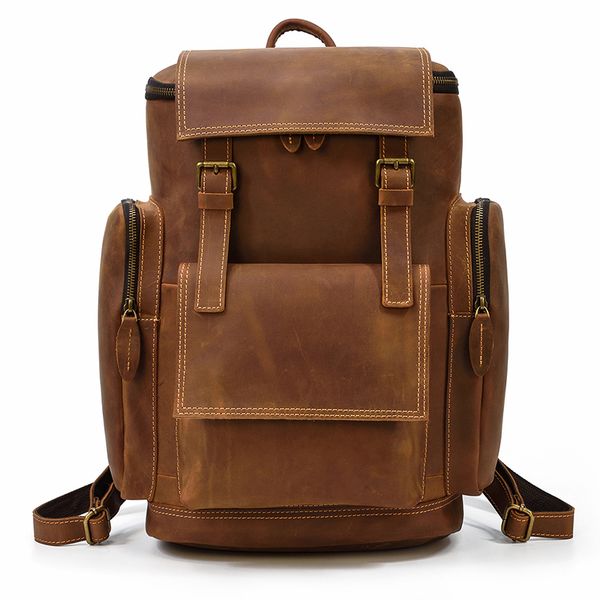 maheu vintage leather backpack big capacity crazy horse leather bagpack travel backpacks of men male lapbag daypack
maheu vintage leather backpack big capacity crazy horse leather bagpack travel backpacks of men male lapbag daypack