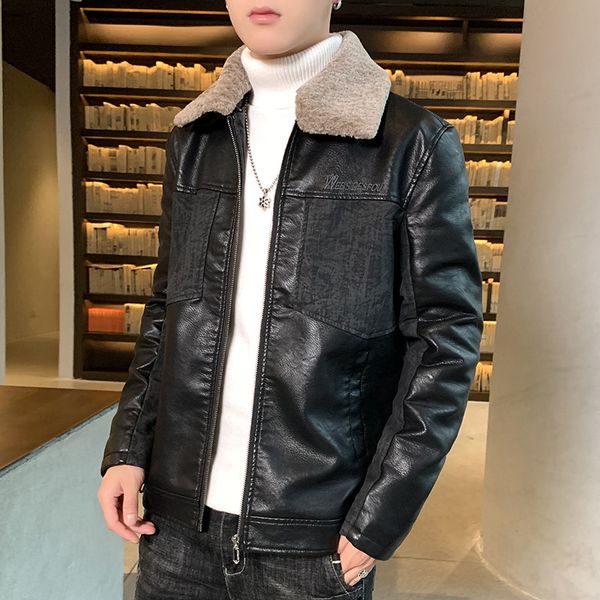 fmfssom men jacket winter autumn coat solid casual slim pu leather plush warm men jackets coat plush warm pu men's, Black
fmfssom men jacket winter autumn coat solid casual slim pu leather plush warm men jackets coat plush warm pu men's, Black