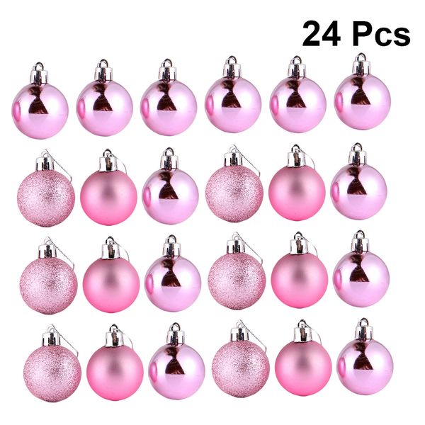 24pcs christmas hanging ball ornament plastic ball christmas pendant for store l home restaurant
24pcs christmas hanging ball ornament plastic ball christmas pendant for store l home restaurant