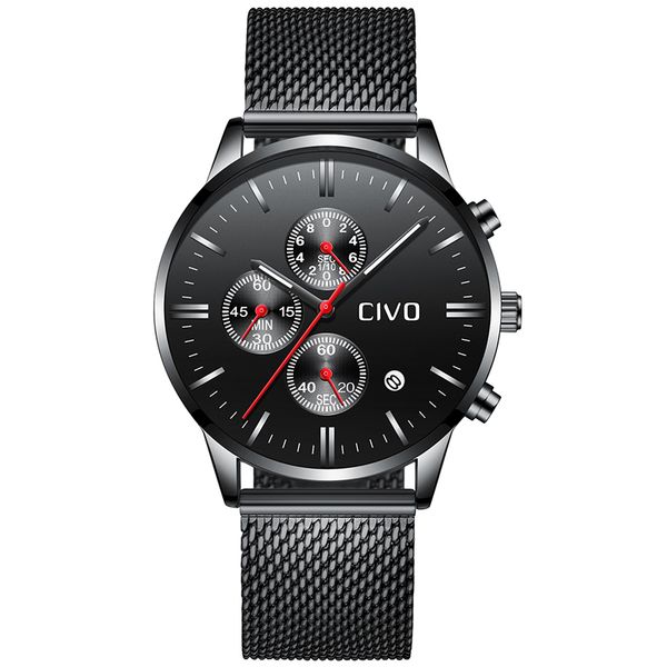 civo new 2019 quartz wristwatch business casual mens watches waterproof analogue watch black stainless steel mesh watch clock, Slivery;brown
civo new 2019 quartz wristwatch business casual mens watches waterproof analogue watch black stainless steel mesh watch clock, Slivery;brown