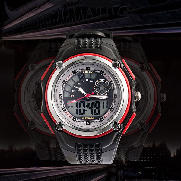 50m waterproof children sports watches kids led electronic quartz watch boy girl student multifunctional digital wristwatches, Blue
50m waterproof children sports watches kids led electronic quartz watch boy girl student multifunctional digital wristwatches, Blue