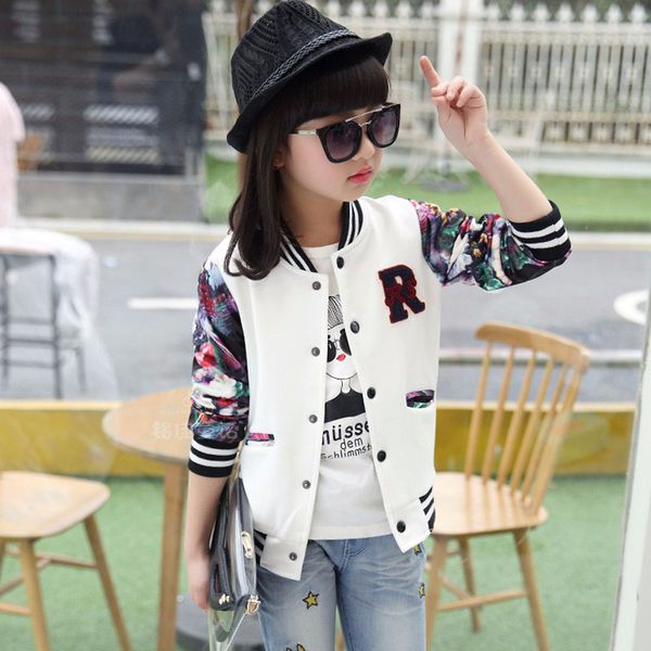 2018 New Spring Autumn Girls Baseball Jackets Children Sweatshirt Kids Sportswear Coat Children's Clothing 6-14 Years Old
2018 New Spring Autumn Girls Baseball Jackets Children Sweatshirt Kids Sportswear Coat Children's Clothing 6-14 Years Old