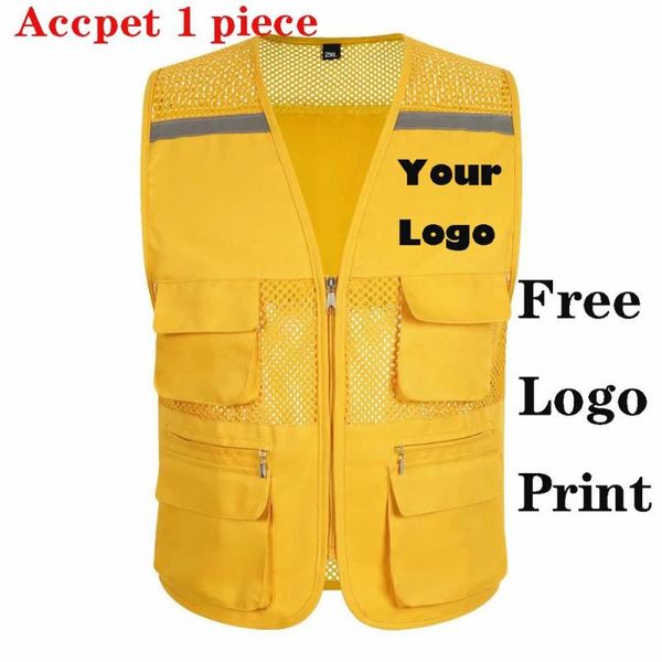 1pcs custom multi-pocket reflective safety vest high visibility construction work uniforms printing, Black;white
1pcs custom multi-pocket reflective safety vest high visibility construction work uniforms printing, Black;white