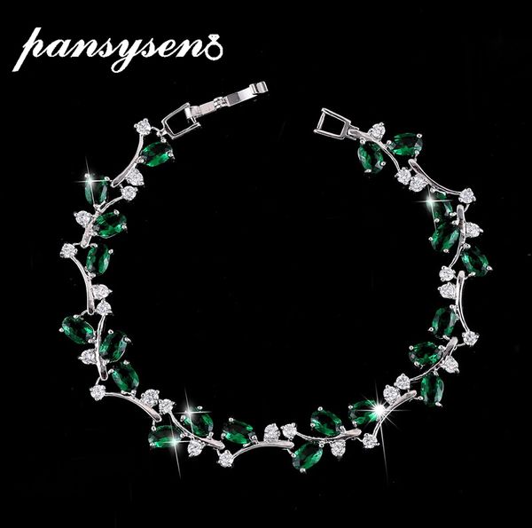 pansysen original design vintage emerald bracelets 100% 925 sterling silver jewelry bangles for women girls anniversary gifts, Golden;silver
pansysen original design vintage emerald bracelets 100% 925 sterling silver jewelry bangles for women girls anniversary gifts, Golden;silver