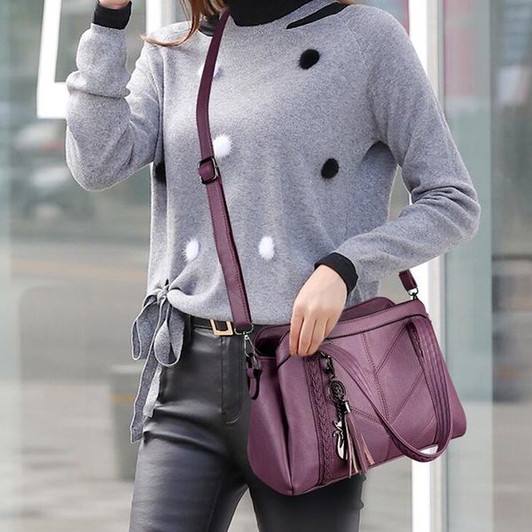 women handbag big capacity female tassel ladies pu leather crossbody bag feminina fashion shoulder bag purse
women handbag big capacity female tassel ladies pu leather crossbody bag feminina fashion shoulder bag purse
