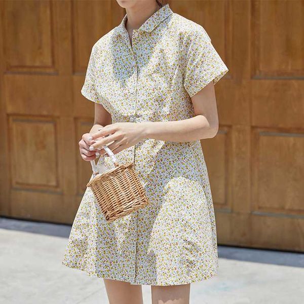 make french girl romance to restore ancient ways small broken flower shirt skirt, Black;gray
make french girl romance to restore ancient ways small broken flower shirt skirt, Black;gray