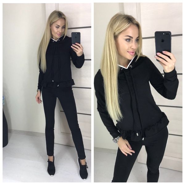 2019 women's sportswear two piece set2019 women's ruffle sports and leisure suit, Gray
2019 women's sportswear two piece set2019 women's ruffle sports and leisure suit, Gray