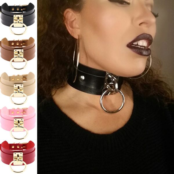 new style harajuku goth choker necklace pu leather punk rock collar bondage choker gothic jewelry party necklace accessories gift, Golden;silver
new style harajuku goth choker necklace pu leather punk rock collar bondage choker gothic jewelry party necklace accessories gift, Golden;silver