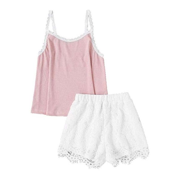 two piece cotton pajama set lace and shorts pyjamas spaghetti strap sleepwear high elastic pijama nightie home clothes, Black;red
two piece cotton pajama set lace and shorts pyjamas spaghetti strap sleepwear high elastic pijama nightie home clothes, Black;red