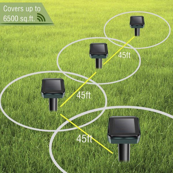 mole repellent, 4 pack ultrasonic animal repellent solar powered gopher and vole chaser humane rodent repellent other garden supplies
mole repellent, 4 pack ultrasonic animal repellent solar powered gopher and vole chaser humane rodent repellent other garden supplies