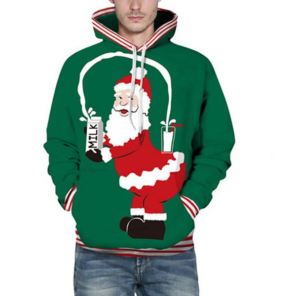 oeak 2019 new christmas printing loose large size hooded couple sweatshirts men women spring autumn pullover drawstring, Black
oeak 2019 new christmas printing loose large size hooded couple sweatshirts men women spring autumn pullover drawstring, Black