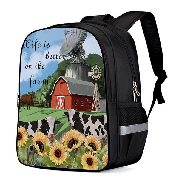 farm barn cows sunflower backpack kids school bags men women travel backpacks for teenage girls boys
farm barn cows sunflower backpack kids school bags men women travel backpacks for teenage girls boys
