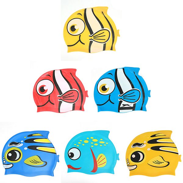 new cute cartoon fish kids children silicone flexible waterproof long hair ear protection swim pool swimming diving head cap hat
new cute cartoon fish kids children silicone flexible waterproof long hair ear protection swim pool swimming diving head cap hat