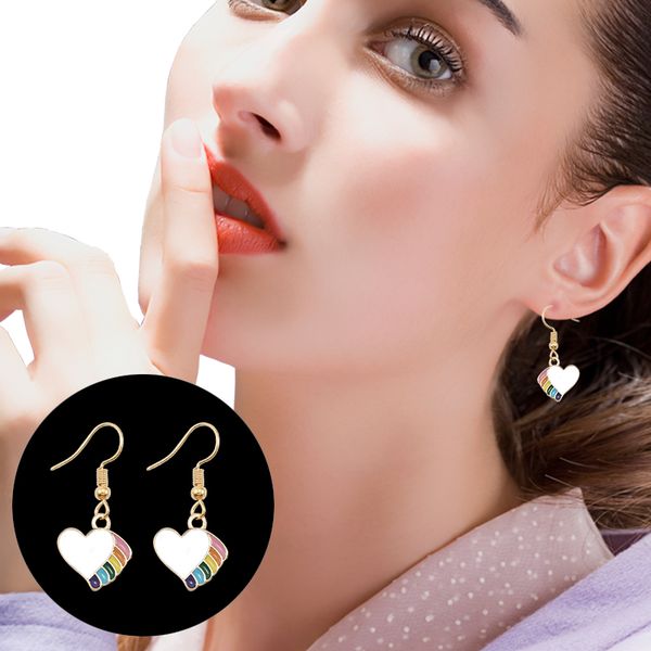 diy fashion earrings heart-shaped rainbow cute retro simple atmospheric for girl alloy birthday gift jewelry 2019 dropshipping, Silver
diy fashion earrings heart-shaped rainbow cute retro simple atmospheric for girl alloy birthday gift jewelry 2019 dropshipping, Silver
