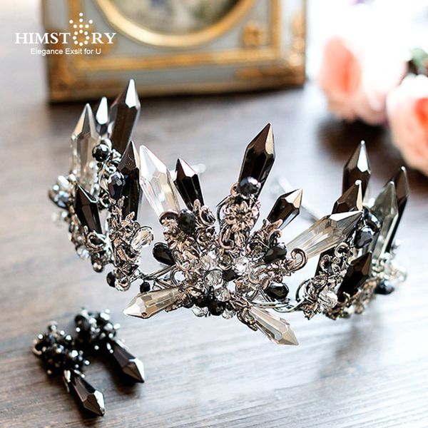handmade baroque black crystal crown wedding tiaras crown queen vintage big size bridal hair accessories bride crowns headbands, Golden;white
handmade baroque black crystal crown wedding tiaras crown queen vintage big size bridal hair accessories bride crowns headbands, Golden;white