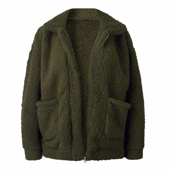 teddy coat sweatshirt fleece fur coat 2018 women autumn winter warm soft thick plush zipper overcoat short outerwear pocket, Black
teddy coat sweatshirt fleece fur coat 2018 women autumn winter warm soft thick plush zipper overcoat short outerwear pocket, Black