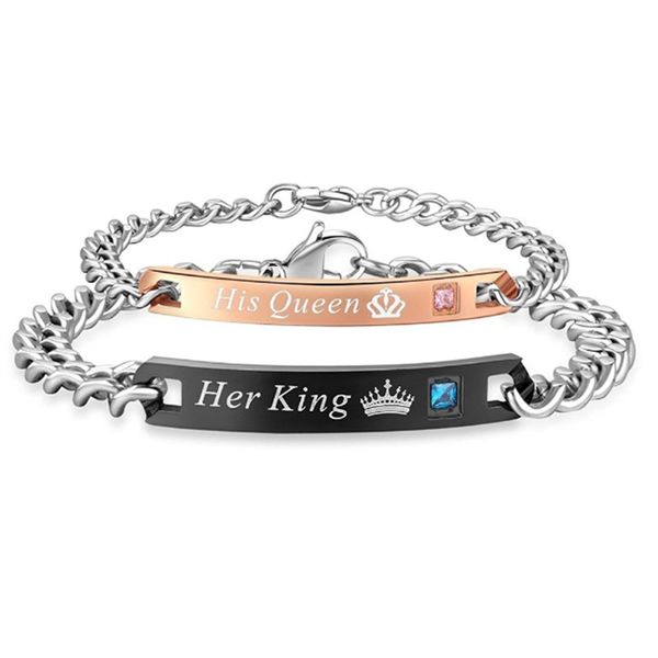 fashion her king and his queen couple bracelets for women men her beast his beauty personalized bangle 2020 jewelry gift dhl free, Black
fashion her king and his queen couple bracelets for women men her beast his beauty personalized bangle 2020 jewelry gift dhl free, Black