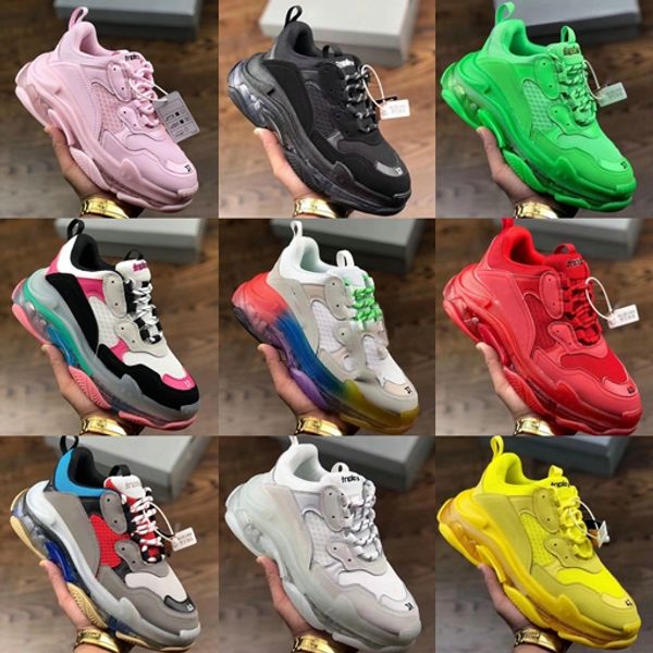 triple s 3.0 clear sole rainbow multicolor red green mens womens trainers paris 17fw luxury oversized dad designer sneakers casual shoes, Black
triple s 3.0 clear sole rainbow multicolor red green mens womens trainers paris 17fw luxury oversized dad designer sneakers casual shoes, Black