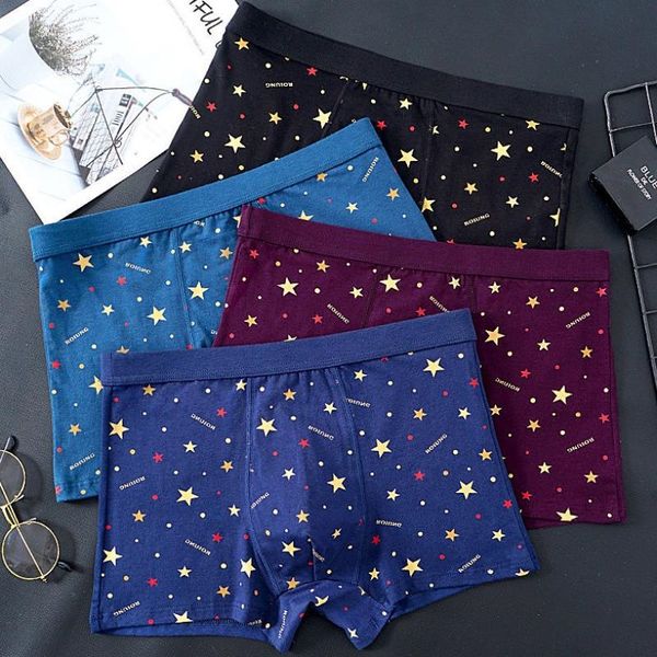 pure cotton 4 gift box men's underwear men's boxer pants comfortable breathable fashionable underwear, Black;white
pure cotton 4 gift box men's underwear men's boxer pants comfortable breathable fashionable underwear, Black;white