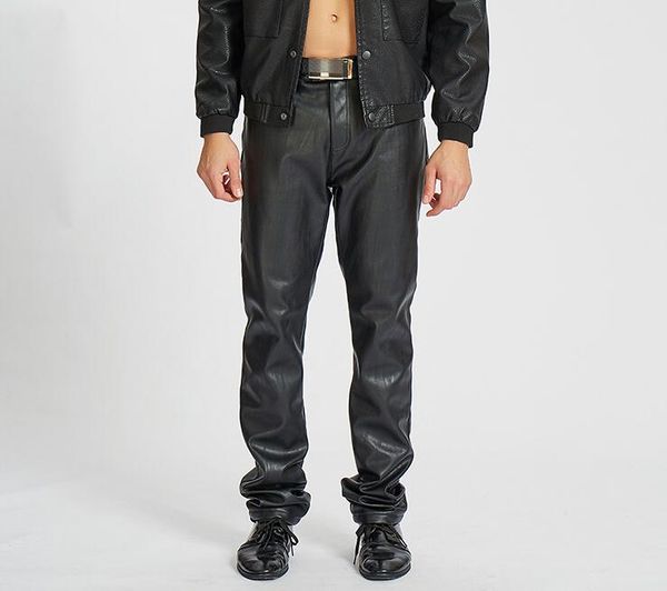plus velvet thick leather pants mens feet pants fashion casual motorcycle pu trousers for men personality pantalon homme warm, Black
plus velvet thick leather pants mens feet pants fashion casual motorcycle pu trousers for men personality pantalon homme warm, Black