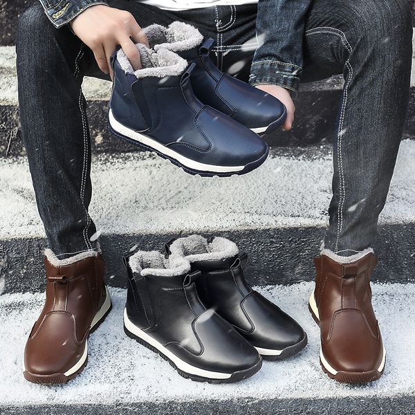 winter snow boots men's booties high to help men's shoes waterproof non-slip warm plus velvet shoes martin boots england boots, Black
winter snow boots men's booties high to help men's shoes waterproof non-slip warm plus velvet shoes martin boots england boots, Black