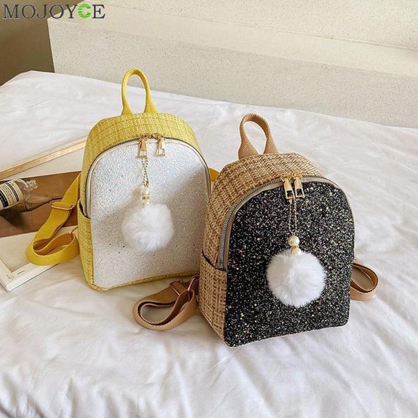 classic texture casual pompom girls school bag backpack delicate creative design women sequins canvas travel book bagpack
classic texture casual pompom girls school bag backpack delicate creative design women sequins canvas travel book bagpack