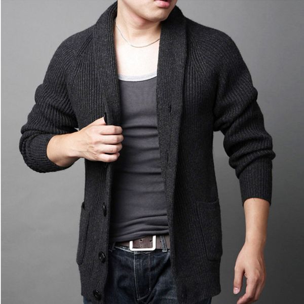 the spring and autumn period and the lapels, cardigan sweater middle-aged men sweater knit male leisure, White;black
the spring and autumn period and the lapels, cardigan sweater middle-aged men sweater knit male leisure, White;black