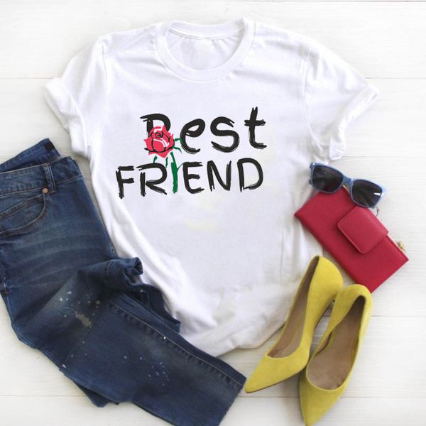women shirt womens friend flower printed ladies tshirt tees graphic cute clothes kawaii short sleeve female t-shirt, White
women shirt womens friend flower printed ladies tshirt tees graphic cute clothes kawaii short sleeve female t-shirt, White
