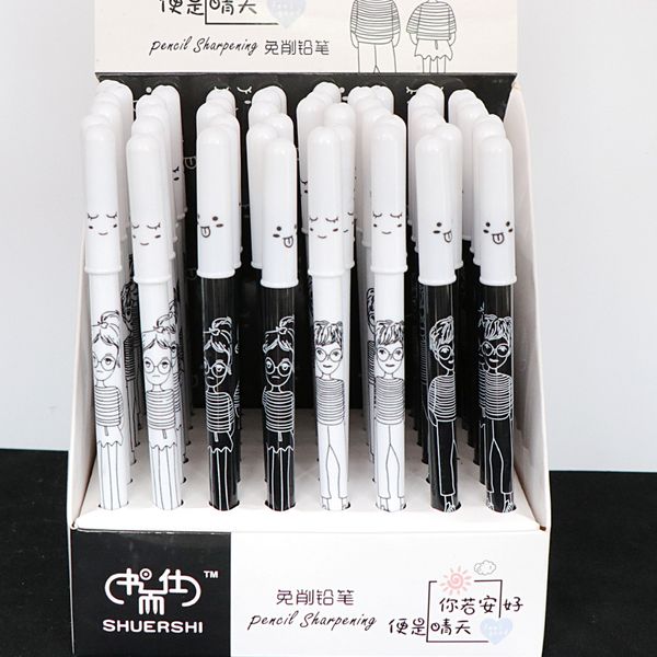 48pcs kawaii mechanical pencils 2.0mm cute cartoon girl and boy automatic lead pencil kids writing school stationery supplies, Blue;orange
48pcs kawaii mechanical pencils 2.0mm cute cartoon girl and boy automatic lead pencil kids writing school stationery supplies, Blue;orange