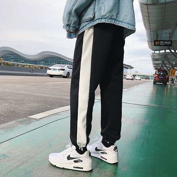 2018 new ins autumn and winter stripes plus velvet casual pants beam legs two wide leg pants men black / white / purple m-2xl
2018 new ins autumn and winter stripes plus velvet casual pants beam legs two wide leg pants men black / white / purple m-2xl