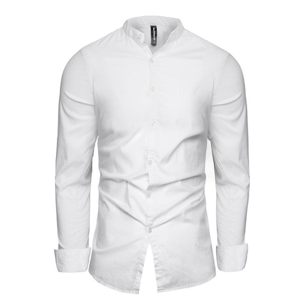 gustomerd nice tide fashion male shirt long sleeves solid turn-down collar mens dress shirts mandarin collar slim men shirt, White;black
gustomerd nice tide fashion male shirt long sleeves solid turn-down collar mens dress shirts mandarin collar slim men shirt, White;black