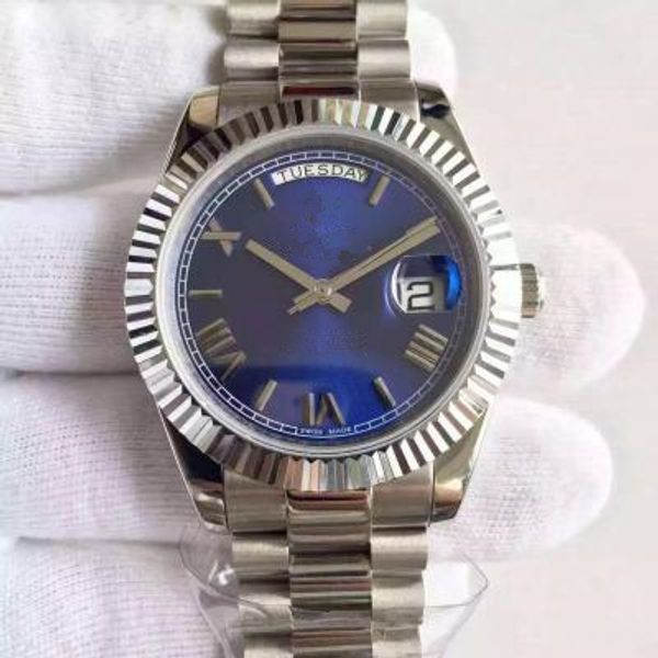 36mm 41mm day date 118296 blue dial 316l steel asia movement mechanical automatic wristwatches mens watches, Slivery;brown
36mm 41mm day date 118296 blue dial 316l steel asia movement mechanical automatic wristwatches mens watches, Slivery;brown