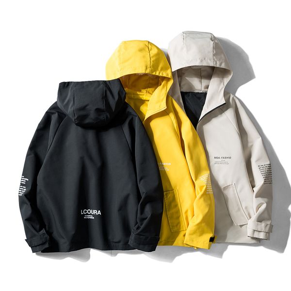 autumn men's hooded jacket casual printing men's jackets coats black yellow khaki male jackets, Black;brown
autumn men's hooded jacket casual printing men's jackets coats black yellow khaki male jackets, Black;brown