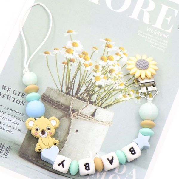 new cute koala personalized name diy baby pacifier clip edible grade silicone newborn holder must-have toy gift hand made
new cute koala personalized name diy baby pacifier clip edible grade silicone newborn holder must-have toy gift hand made