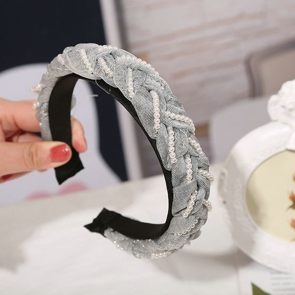 mesh headband wide side twist pearl 3.2cm elastic hair band ladies hair style mesh headband zlody, Black;brown
mesh headband wide side twist pearl 3.2cm elastic hair band ladies hair style mesh headband zlody, Black;brown