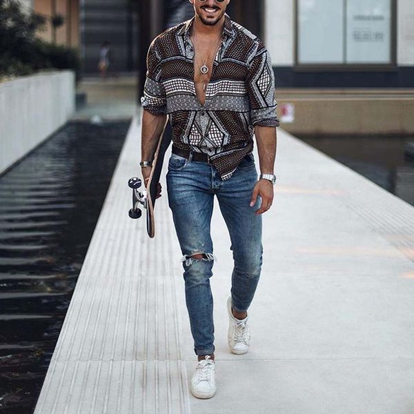 vintage printed men brand shirt ethnic long sleeve lapel streetwear hawaiian loose fit casual shirts men clothing camisas hombre, White;black
vintage printed men brand shirt ethnic long sleeve lapel streetwear hawaiian loose fit casual shirts men clothing camisas hombre, White;black