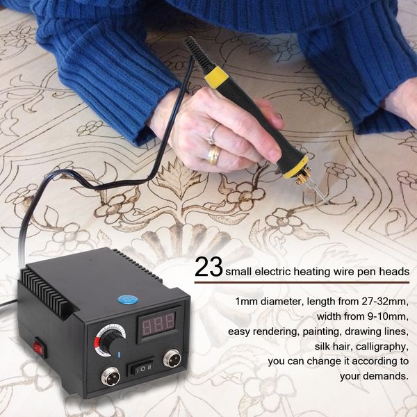 multifunctional wood burning pyrography pen digital electric wooden engraving pyrography machine 2 pens 23 heating pen heads
multifunctional wood burning pyrography pen digital electric wooden engraving pyrography machine 2 pens 23 heating pen heads