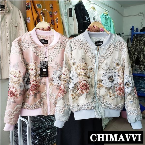 autumn jacket women new retro jacquard heavy embroidered beaded baseball jacket female bomber students outwear, Black;brown
autumn jacket women new retro jacquard heavy embroidered beaded baseball jacket female bomber students outwear, Black;brown