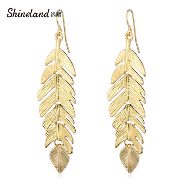 shineland 1 pairs gold color leaf vintage dangle earrings for women drop earrings fashion jewelry brincos pendientes gifts 2020, Silver
shineland 1 pairs gold color leaf vintage dangle earrings for women drop earrings fashion jewelry brincos pendientes gifts 2020, Silver