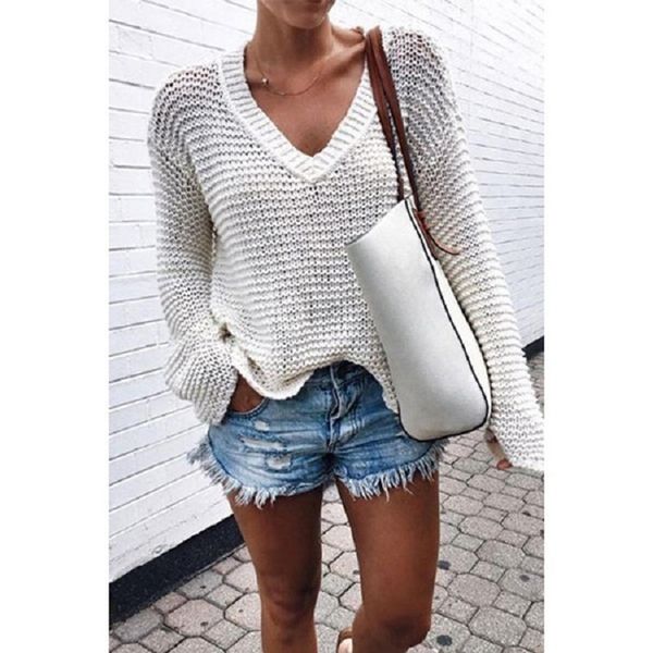 2019 explosion models spot cross-border specifically for ms. v-neck sweater coat 0159, White;black
2019 explosion models spot cross-border specifically for ms. v-neck sweater coat 0159, White;black