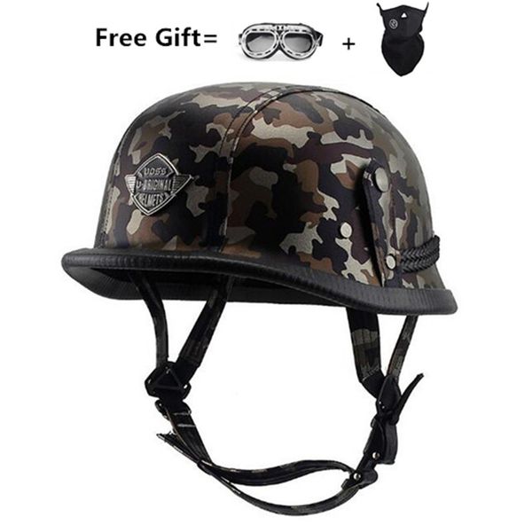 wwii german style vintage motorcycle helmet with goggles black leather sponge half helmet+goggles for pilot
wwii german style vintage motorcycle helmet with goggles black leather sponge half helmet+goggles for pilot