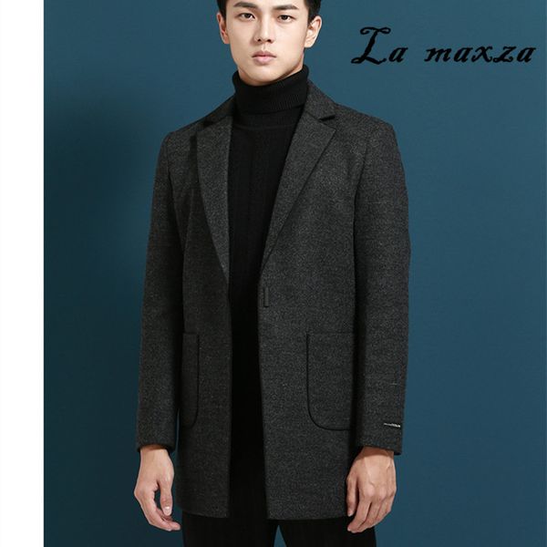 2019 autumn winter smart casual men coats and jackets fashion cashmere slim lapel overcoats, Black
2019 autumn winter smart casual men coats and jackets fashion cashmere slim lapel overcoats, Black